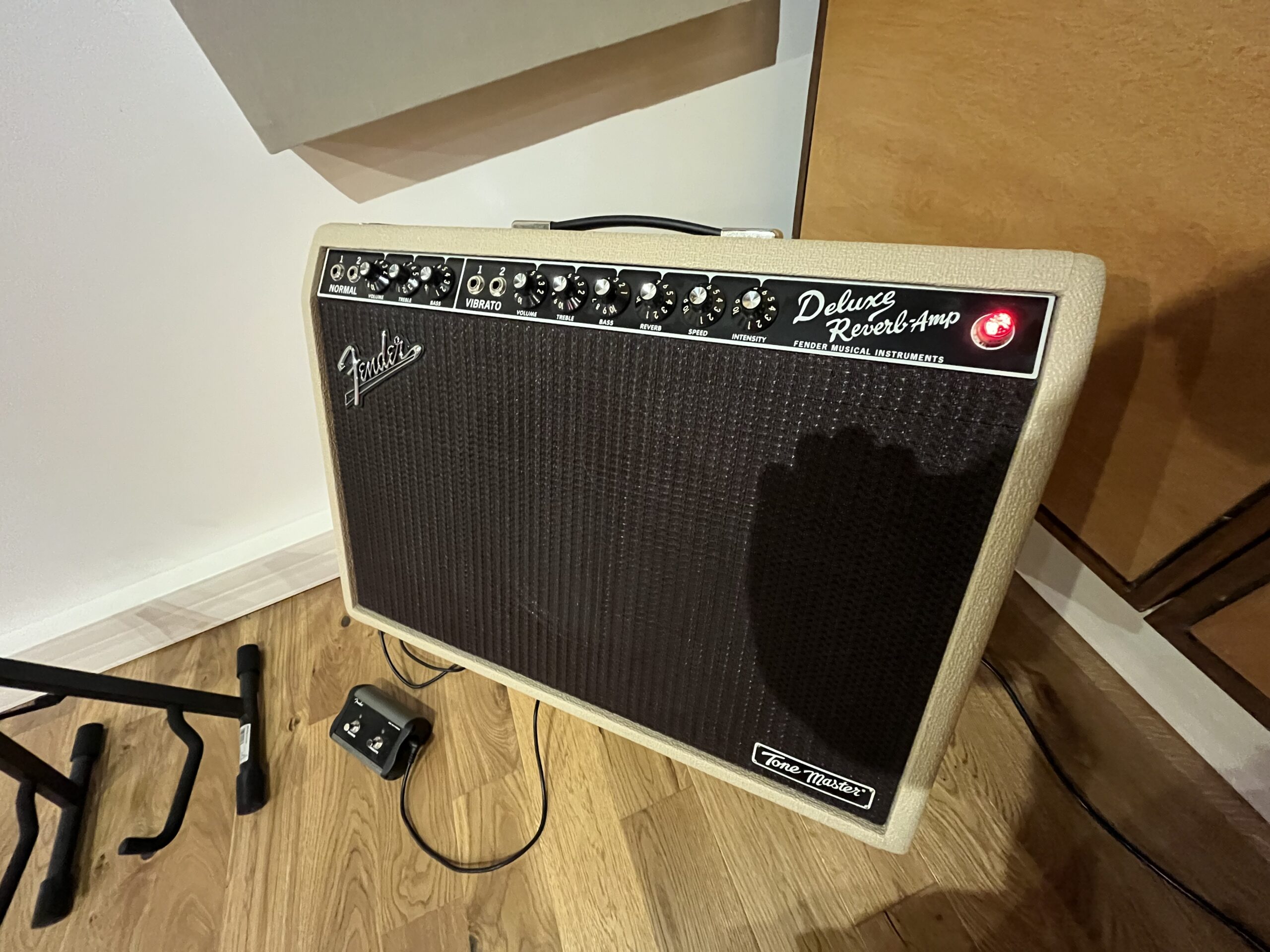 Amplificateur guitare Fender dans le studio de répétition 3 des Studios 7ème Ciel à Malakoff.