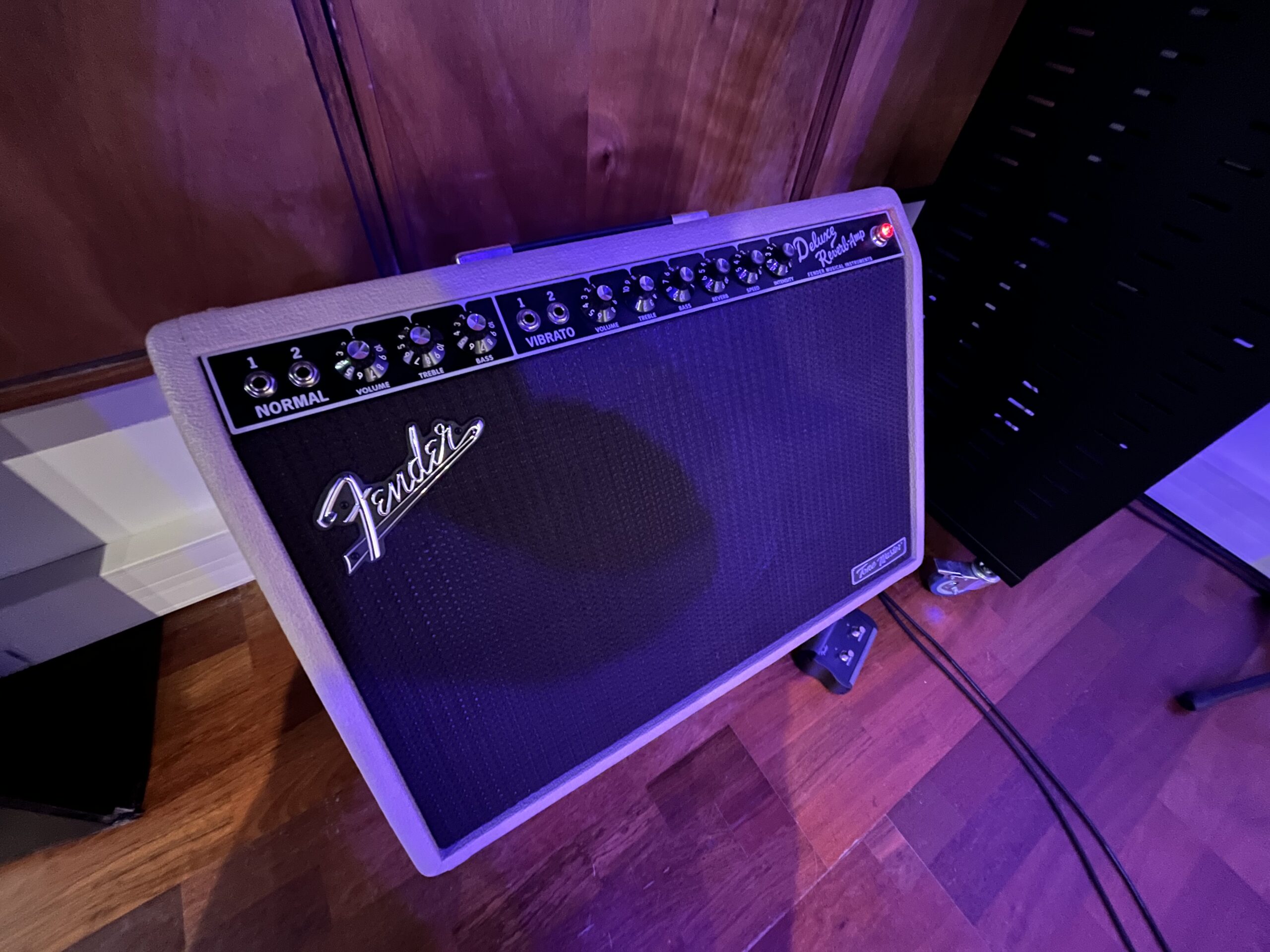 Amplificateur guitare Fender dans le studio de répétition 4 des Studios 7ème Ciel à Malakoff.